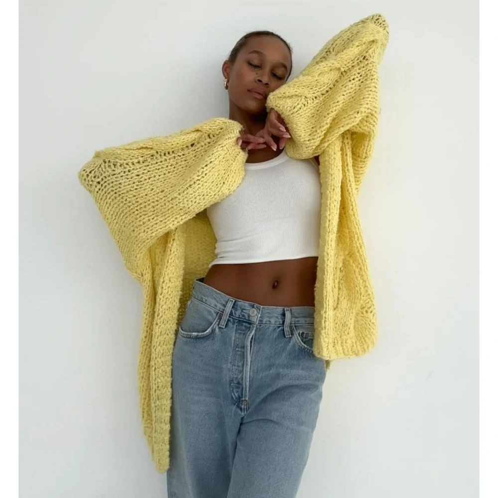 Rumored Yellow Knit Cardigan - Picture 4 of 4